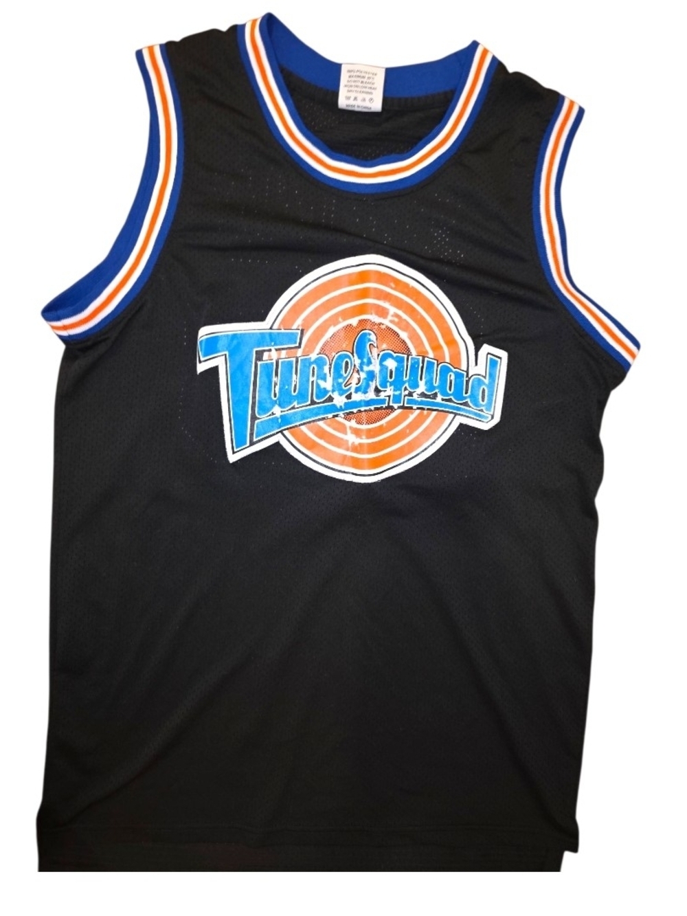 Tune Squad Michael Jordan 23 Space Jam Basketball Jersey Black Blue Adult Medium - Picture 2 of 6